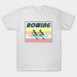 Sculling Double Rowing - Color T-Shirt
